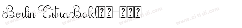 Berlin ExtraBold字体字体转换